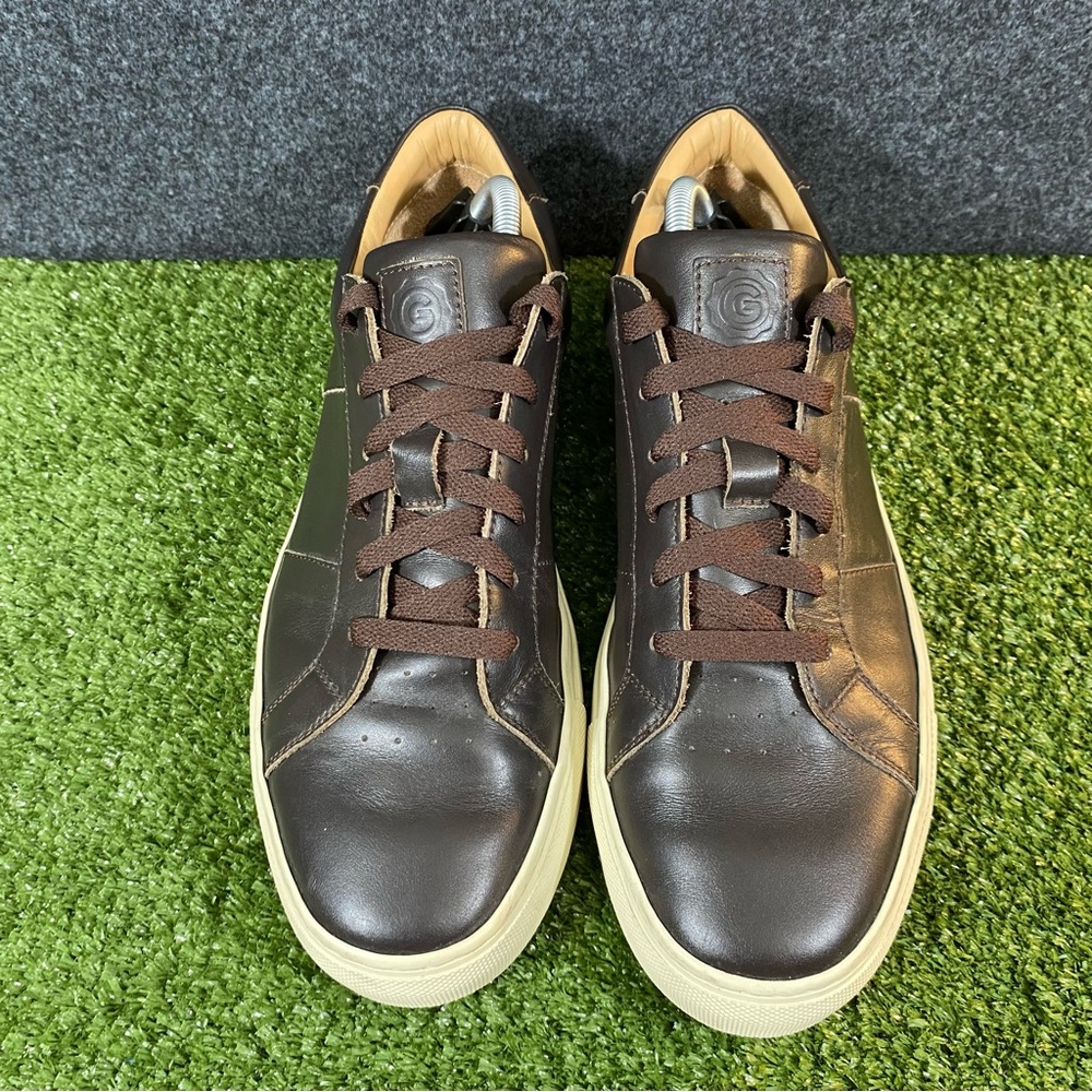 Greats Brooklyn Royale Casual Sneakers Mens Size 10 Brown Leather Italy Designer